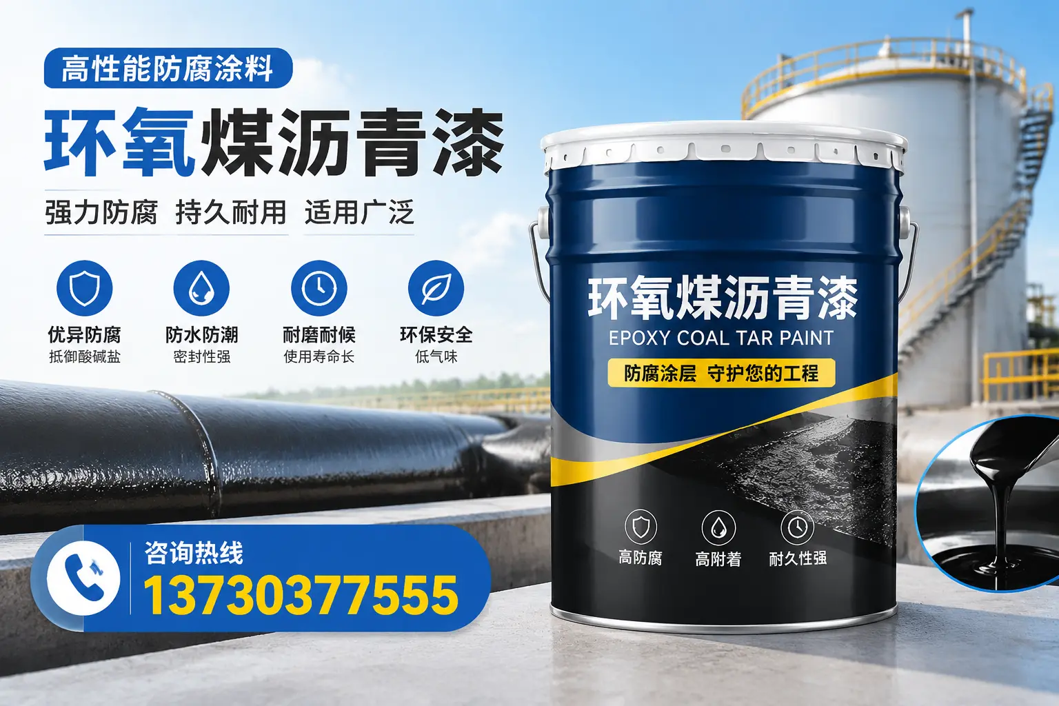 环氧煤沥青漆的耐久性分析，适合莲都的使用场景